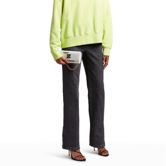 OFF-WHITE Jitney Arrow Logo Flap Wallet on Chain - Picture 7 of 7